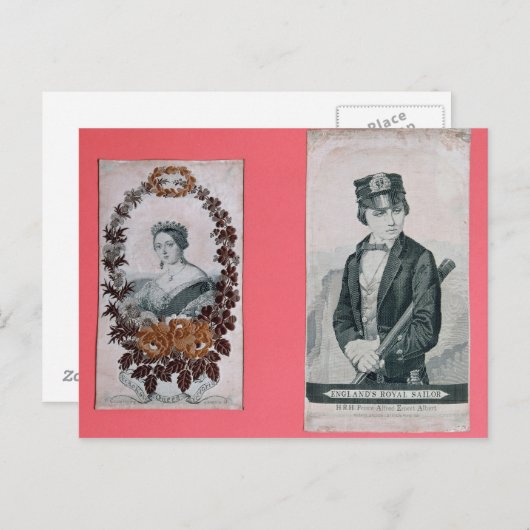 Koningin Victoria en Prins Albert bladwijzer Briefkaart (Voorkant / Achterkant)