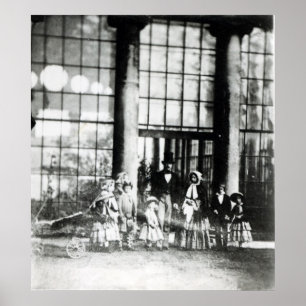 Koningin Victoria en Prins Albert met hun Poster