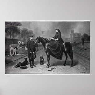Koningin Victoria in Osborne Poster