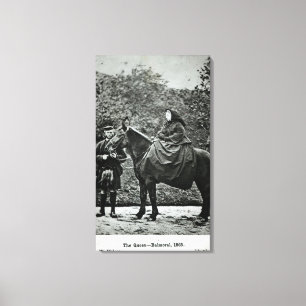 Koningin Victoria over afscheid op Balmoraal, 1863 Canvas Afdruk