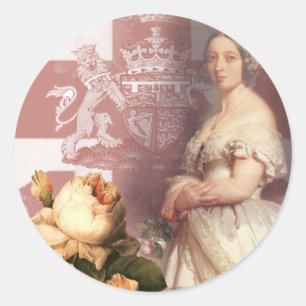  koningin Victoria Ronde Sticker