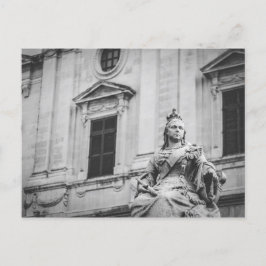 Koningin Victoria sculptuur in La Valletta, Malta Briefkaart