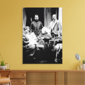 Koningin Victoria, Tsar Nicholas II Canvas Afdruk (Insitu (Woonkamer))
