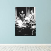 Koningin Victoria, Tsar Nicholas II Canvas Afdruk (Insitu (Houten vloer))