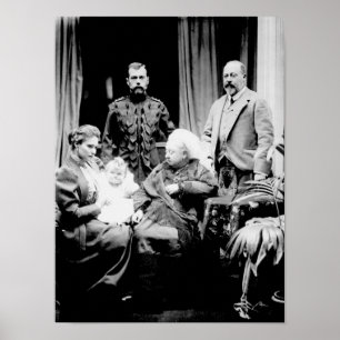 Koningin Victoria, Tsar Nicholas II Poster