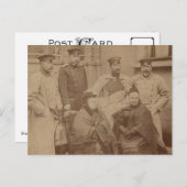 Koningin Victoria, zoon, dochter, Keizer Wilhelm I Briefkaart (Voorkant / Achterkant)