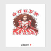 KONINGIN VOOR EEN DAG STICKER (Vel)