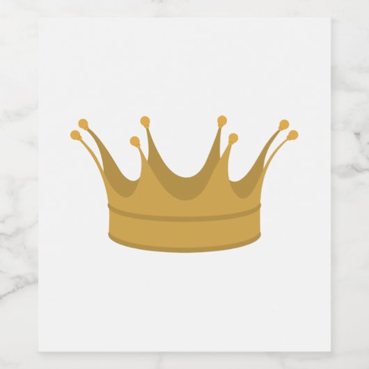 koningin wijn etiket (Enkel label)