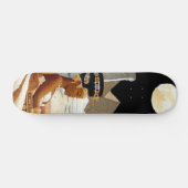 Koningin-zwart-wit Skateboard (Horizontaal)