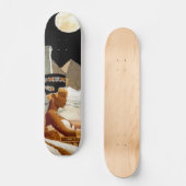 Koningin-zwart-wit Skateboard (Voorkant)