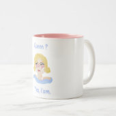 Koninginnehoes Tweekleurige Koffiemok (Voorkant rechts)