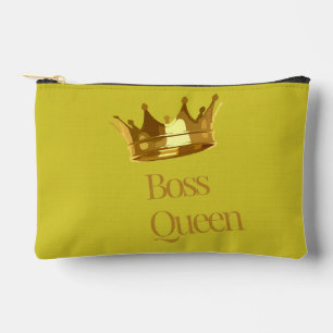 Koninginnekroon en vleugels Gele Accessoiretas Etui