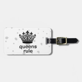 Koninginnen Heersende Persoonlijke Kroon Bagagelabel