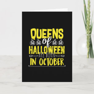 Koninginnen van Halloween -Heksen-Halloween-Schatt Kaart