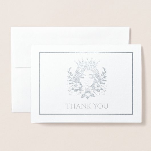 koninginnenkroon folie kaarten (Voorkant met envelop)