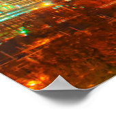 koninginnenstad bij nacht poster (Hoek)