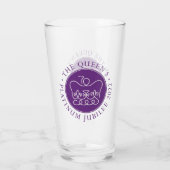 Koningin's Platinum Jubilee Glas (Achterkant)