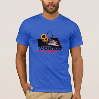Koningsblauw MOKAN Badlanders Heren Tri-Blend T-sh T-shirt