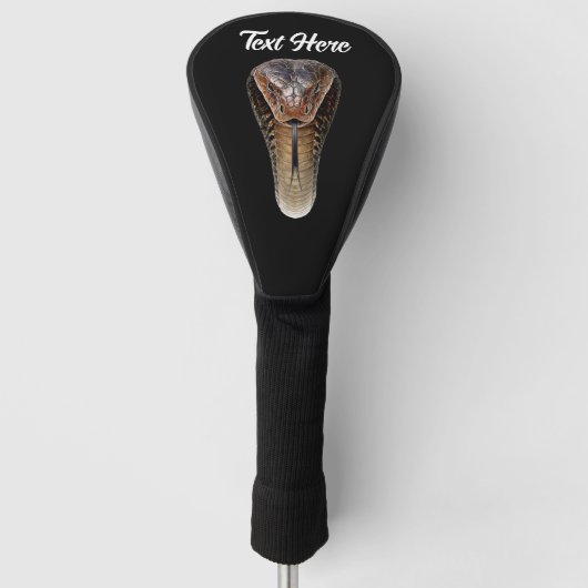 Koningscobra golfheadcover (Voorkant)