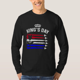Koningsdag Nederland 2025 Kroon Grappige Koningsda T-shirt