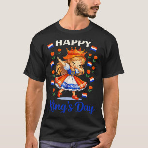 Koningsdag Nederland Vlag Koningsdag Nederlands T-shirt