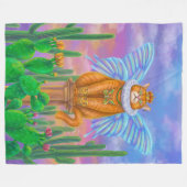 Koningskat Fleece Deken (Voorkant (Horizontaal))