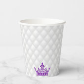 koninklijk Afrikaans prinses Elegant Monogram Papieren Bekers (Achterkant)