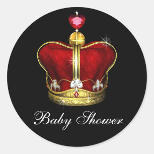 Koninklijk Baby shower van Prins Ronde Sticker