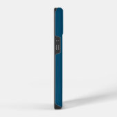 KONINKLIJK BLAUW BLOEMWIT MONOGRAM LETTER D ONTWER iPhone HOESJE (Rechterkant)