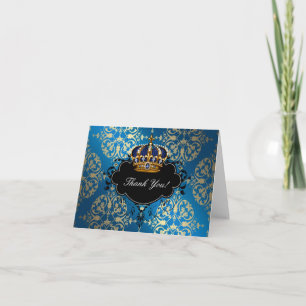 Koninklijk Blauw en Gouden Prins Bedankt