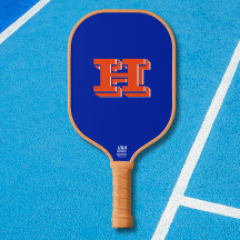 Koninklijk Blauw en Oranje Collegiale Kleur Monogr
