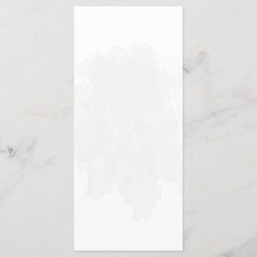 koninklijk blauw en witte bloemen zilver botanisch menu (Achterkant)