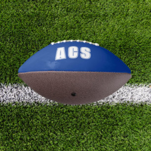 Koninklijk Blauw en Witte Schoolkleuren Team American Football