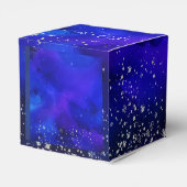 Koninklijk Blauw en Zilver zoet 16 Bedankdoosjes (Achterkant)