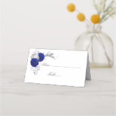 koninklijk blauw en zilverbloemen botanisch (Voorkant)