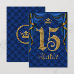 Koninklijk Blauw Gouden Kroon Trouw Tafelnummer 15