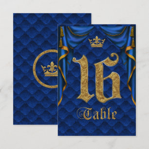 Koninklijk Blauw Gouden Kroon Trouw Tafelnummer 16
