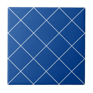 Koninklijk Blauw Modern Eenvoudig Geometrisch Diam Tegeltje