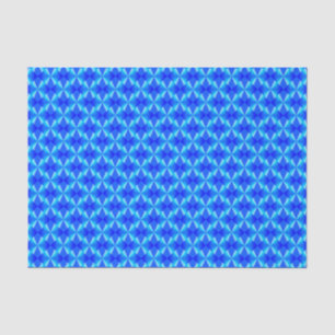Koninklijk Blauw Modern Trendpatroon  Tissuepapier