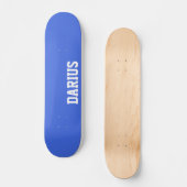 Koninklijk Blauw Moderne Naam | Klassiek Trendy Skateboard (Voorkant)