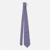 Koninklijk Blauw Monogram Stropdas (Achterkant)