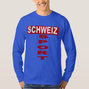 Koninklijk blauw T-shirt SCHWEIZ SPORT