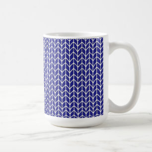KONINKLIJK BLAUWE BREISEL Hoge Witte Mok
