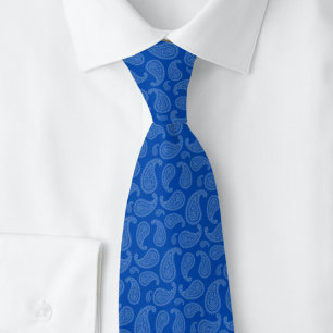 Koninklijk Blauwe Paisley Stropdas