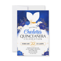 Koninklijk Blauwe Quinceanera﻿ Bloemenkleed Jurk v