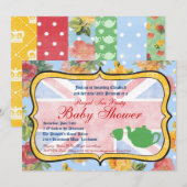 Koninklijk Brits Baby shower Kaart (Voorkant / Achterkant)