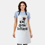 Koninklijk Chef Schort: Koning van de Keuken Schort (Gedragen)