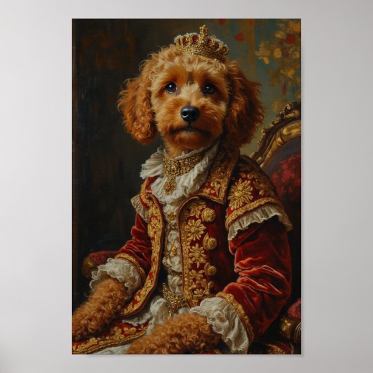 Koninklijk Cockapoo Portret Poster (Voorkant)