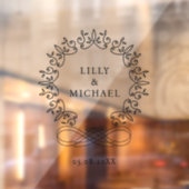 Koninklijk, elegant, bruiloft raamsticker (Vel 2)