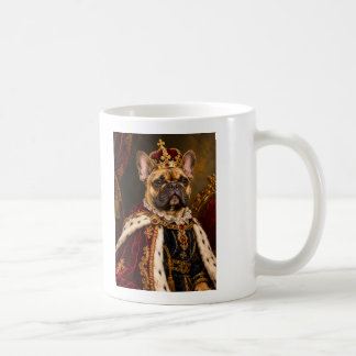 Koninklijk Franse Bulldog Renaissance Koning Kostu Koffiemok
